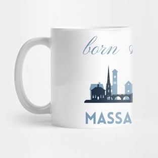 Born and raised Massachusetts Id rather be in Boston MA skyline state trip Mug